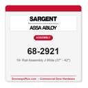 Sargent 68-2921 19- Rail Assembly J Wide (37" - 42")