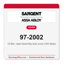 Sargent 97-2002 12-Bot. case Assembly less cover (Old Style)