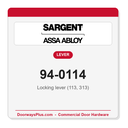 Sargent 94-0114 Locking lever (113, 313)