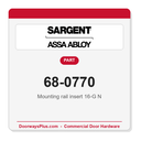 Sargent 68-0770 Mounting rail insert 16-8G N