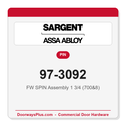 Sargent 97-3092 FW SPIN Assembly 1 3/4 (700&8)