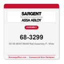 Sargent 68-3299 55-56-86/87/88/89 Rail Assembly F- Wide