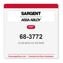 Sargent 68-3772 12-59-8816 CC PK RHR