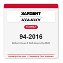 Sargent 94-2016 Bottom Case & Bolt Assembly 8400