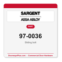 Sargent 97-0036 Sliding bolt