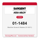 Sargent 01-1484 Machine Screw & Washer (01-0011) - Pack of 25