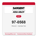 Sargent 97-0568 Wrench - Cylinder Nut