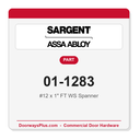 Sargent 01-1283 #12 x 1" FT WS Spanner - Pack of 2