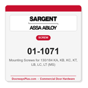 Sargent 01-1071 Mounting Screws for 130/184 KA, KB, KC, KT, LB, LC, LT (MS) - Pack of 10