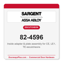 Sargent 82-4596 Inside adapter & plate assembly for CE, LE1, TE escutcheons