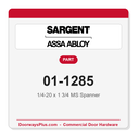 Sargent 01-1285 1/4-20 x 1 3/4 MS Spanner