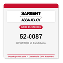 Sargent 52-0087 KP-88/8900 I/S Escutcheon