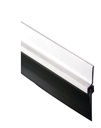 Pemko 307AV Door Bottom Sweep, 7/8" Aluminum Channel with 1" Vinyl - Mill Aluminum