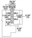 Hager 780-112HD Roton Continuous Geared Hinge 79/83/95" Concealed Leaf Heavy Duty Clear Anodized Aluminum