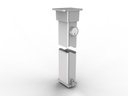 Accentra KRM200F Keyed Removable Mullion 7'2" 1-1/2 Hour Fire-Rated UL/cUL Listed