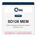 PDQ SD126 MEM Grade 2 Passage Latchset | ANSI F75 ADA Cylindrical