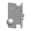 PDQ MR138 KJEW Wide Escutcheon Mortise Lockset -- Institution Function, Grade 1, US32D Satin Stainless