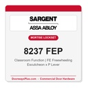 Sargent 8237 FEP Trim Classroom Mortise Lockset | LA Keyway, Grade 1 Commercial