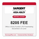 Sargent 8205 FEE Trim Office or Entry Mortise Lockset | LA Keyway, Grade 1 Commercial