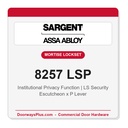 Sargent 8257 LSP Trim Institutional Privacy Mortise Lockset | LA Keyway, Grade 1 Commercial