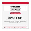 Sargent 8258 LSP Trim Institutional Privacy Mortise Lockset | LA Keyway, Grade 1 Commercial