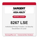 Sargent 8267 LSE Trim Institutional Privacy Mortise Lockset | LA Keyway, Grade 1 Commercial