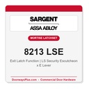 Sargent 8213 LSE Trim Exit Latch Mortise Latchset | Grade 1 Commercial