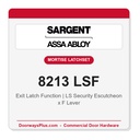 Sargent 8213 LSF Trim Exit Latch Mortise Latchset | Grade 1 Commercial