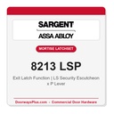 Sargent 8213 LSP Trim Exit Latch Mortise Latchset | Grade 1 Commercial