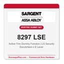 Sargent 8297 LSE Trim Mortise Double Dummy w/Active Trim | Grade 1 Commercial