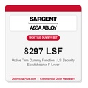 Sargent 8297 LSF Trim Mortise Double Dummy w/Active Trim | Grade 1 Commercial