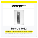 Don-Jo 7032 Pull Plate | 3.5" x 15" | 3/8" x 1-1/4" flat bar | 10" CTC