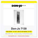 Don-Jo 7130 Pull Plate | 4" x 16" | 3/8" x 1-1/4" flat bar | 6" CTC