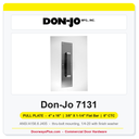 Don-Jo 7131 Pull Plate | 4" x 16" | 3/8" x 1-1/4" flat bar | 8" CTC
