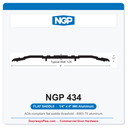 NGP 434 Flat Saddle Threshold 4" x 1/4" Aluminum | National Guard