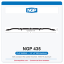 NGP 435 Flat Saddle Threshold 5" x 1/4" Aluminum | National Guard