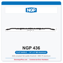 NGP 436 Flat Saddle Threshold 6" x 1/4" Aluminum | National Guard