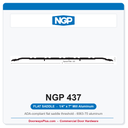 NGP 437 Flat Saddle Threshold 7" x 1/4" Aluminum | National Guard