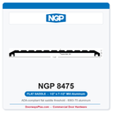 NGP 8475 Flat Saddle Threshold 7-1/2" x 1/2" Aluminum | National Guard