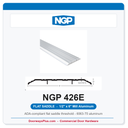 NGP 426E Flat Saddle Threshold 6" x 1/2" Aluminum | National Guard