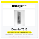 Don-Jo 7010 Pull Plate | 3.5" x 15" | cast pull | 5-1/2" CTC