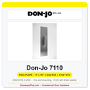 Don-Jo 7110 Pull Plate | 4" x 16" | cast pull | 5-1/2" CTC