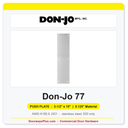 Don-Jo 77 Push Plate | 3.5" x 15" x 0.125" | Multiple Finishes
