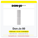 Don-Jo 80 Push Plate | 8" x 16" x 0.125" | Multiple Finishes