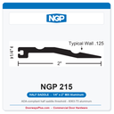 NGP 215 Half Saddle Threshold 2" x 1/4" Aluminum | National Guard