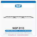 NGP 8113 Thermal Break Saddle Threshold 11-1/4" x 1/4" Aluminum | National Guard