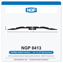 NGP 8413 Thermal Break Saddle Threshold 4-1/8" x 1/4" Aluminum | National Guard
