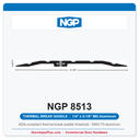 NGP 8513 Thermal Break Saddle Threshold 5-1/8" x 1/4" Aluminum | National Guard