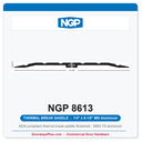 NGP 8613 Thermal Break Saddle Threshold 6-1/8" x 1/4" Aluminum | National Guard