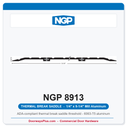 NGP 8913 Thermal Break Saddle Threshold 9-1/4" x 1/4" Aluminum | National Guard